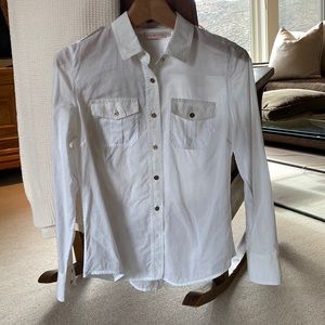 TORY BURCH Long Sleeve Button-Up Top